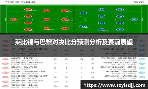 莱比锡与巴黎对决比分预测分析及赛前展望